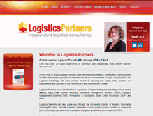 Tablet Screenshot of logisticspartners.co.uk